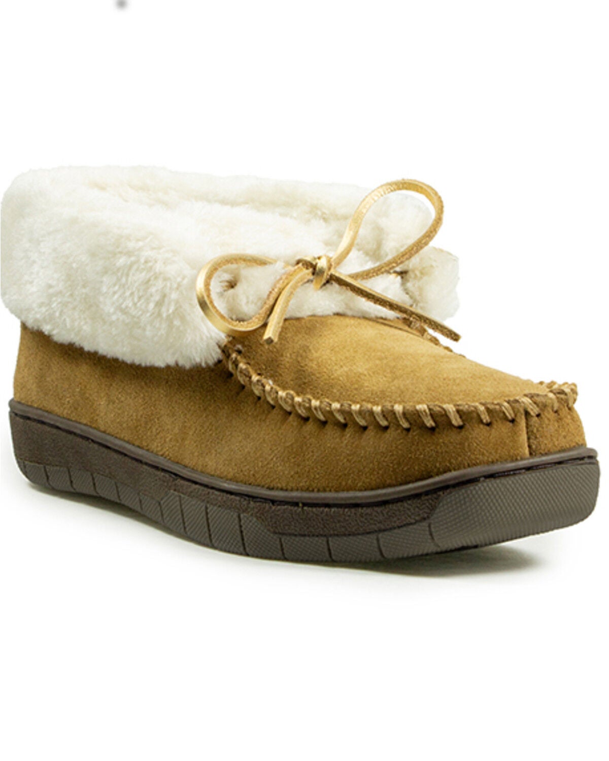 Ariat Women's Dorothea Ankle Moccasin Slippers, Brown, hi-res