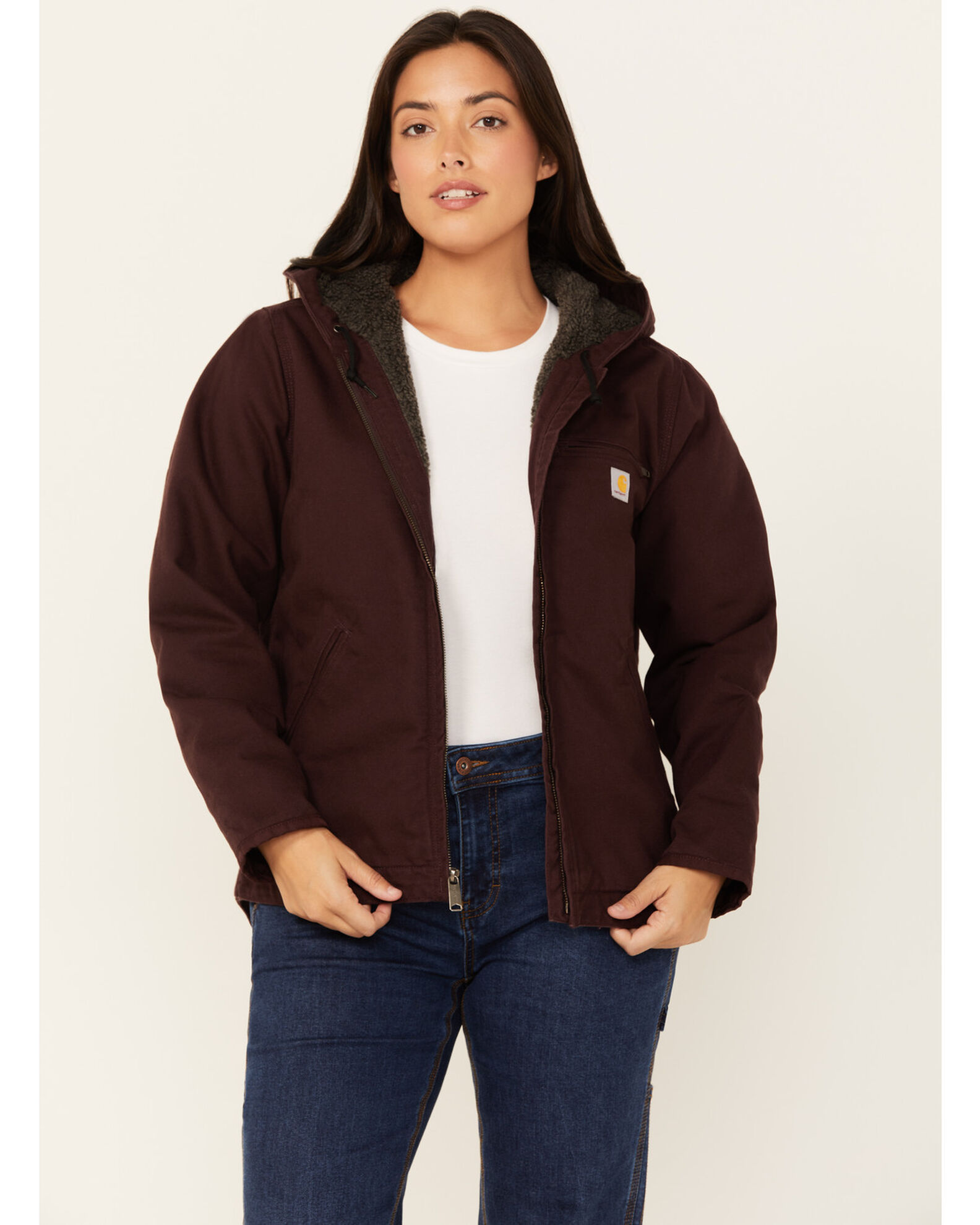 Womens purple carhartt jacket cheap