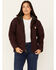 Image #1 - Carhartt Women's Loose Fit Washed Duck Sherpa Lined Jacket, Purple, hi-res