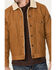 Image #2 - Brothers and Sons Men's Sherpa Lined Canvas Jacket, Camel, hi-res
