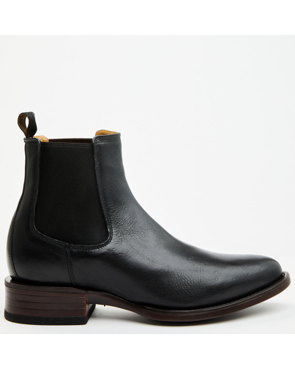 Image #2 - Cody James Men's Scout Chelsea Boots - Round Toe, Black/red, hi-res