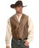 Image #1 - Rangewear by Scully Notched Lapel Paisley Print Vest - Big & Tall, Brown, hi-res
