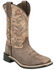 Image #1 - Smoky Mountains Boys' Oasis Western Boots - Broad Square Toe, Chocolate, hi-res