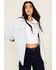 Image #1 - Ashley Women's Corduroy Sherpa Jacket, Blue, hi-res