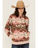 Image #1 - Ariat Women's Boot Barn Exclusive Southwestern Print Logo Hoodie, Pink, hi-res