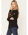 Image #2 - Cotton & Rye Women's Buffalo Crew Sweater, Black, hi-res