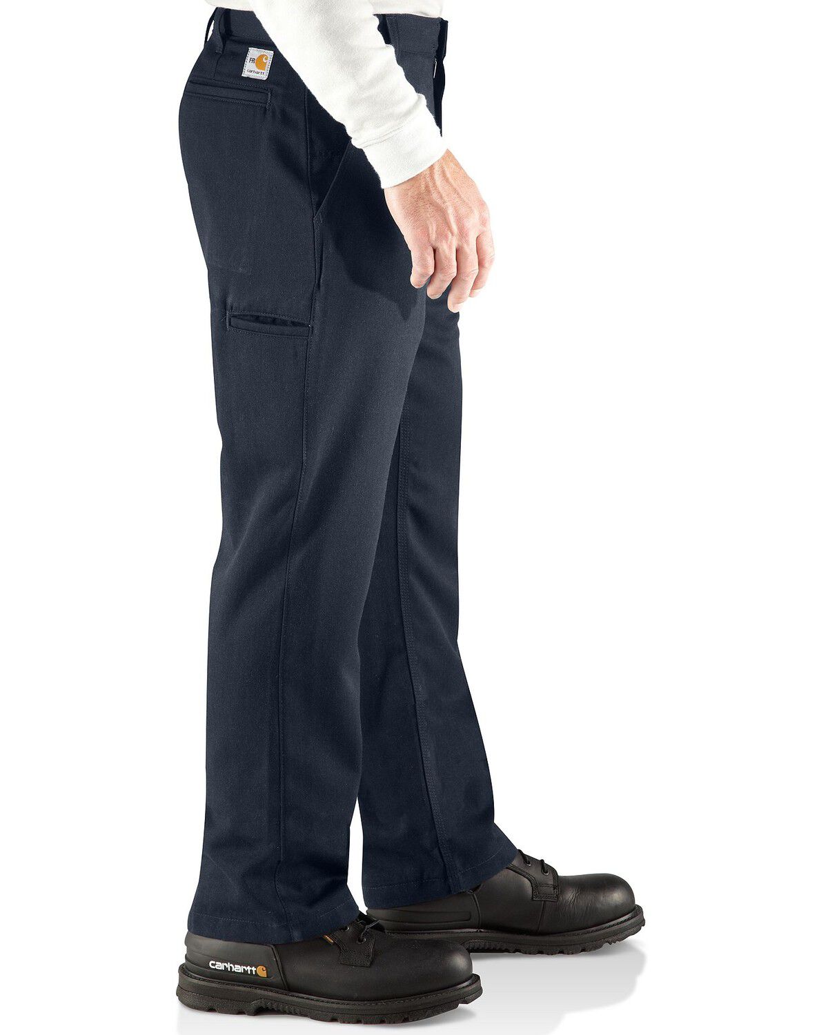 Image #4 - Carhartt Men's FR Work Pants, Navy, hi-res