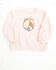 Image #1 - Angel Dear Infant Girls' Velour Horse Pullover, Pink, hi-res