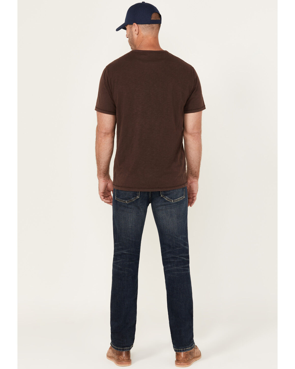 Image #3 - Brothers and Sons Men's Tucker Slim Straight Stretch Denim Jeans, Dark Wash, hi-res