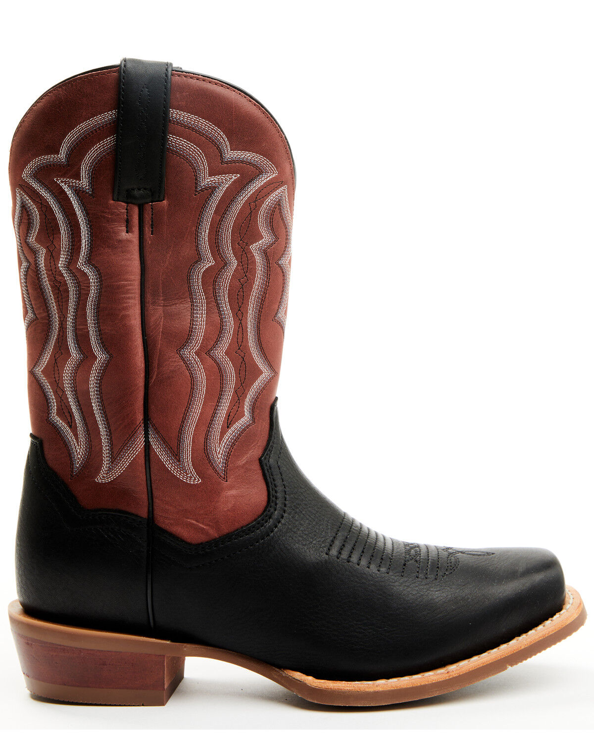 Image #2 - Dan Post Men's Creed Western Boots - Square Boots, Black, hi-res