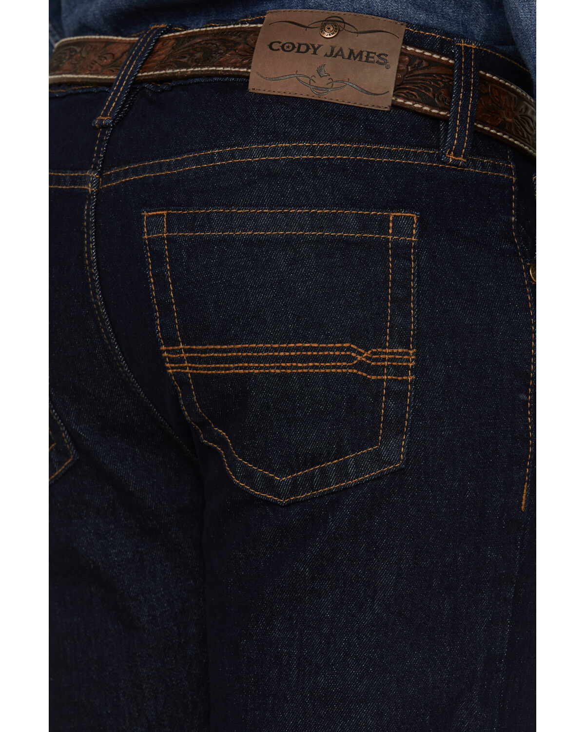 Image #4 - Cody James Men's Annex Stretch Slim Straight Jeans, Super Dark Wash, hi-res