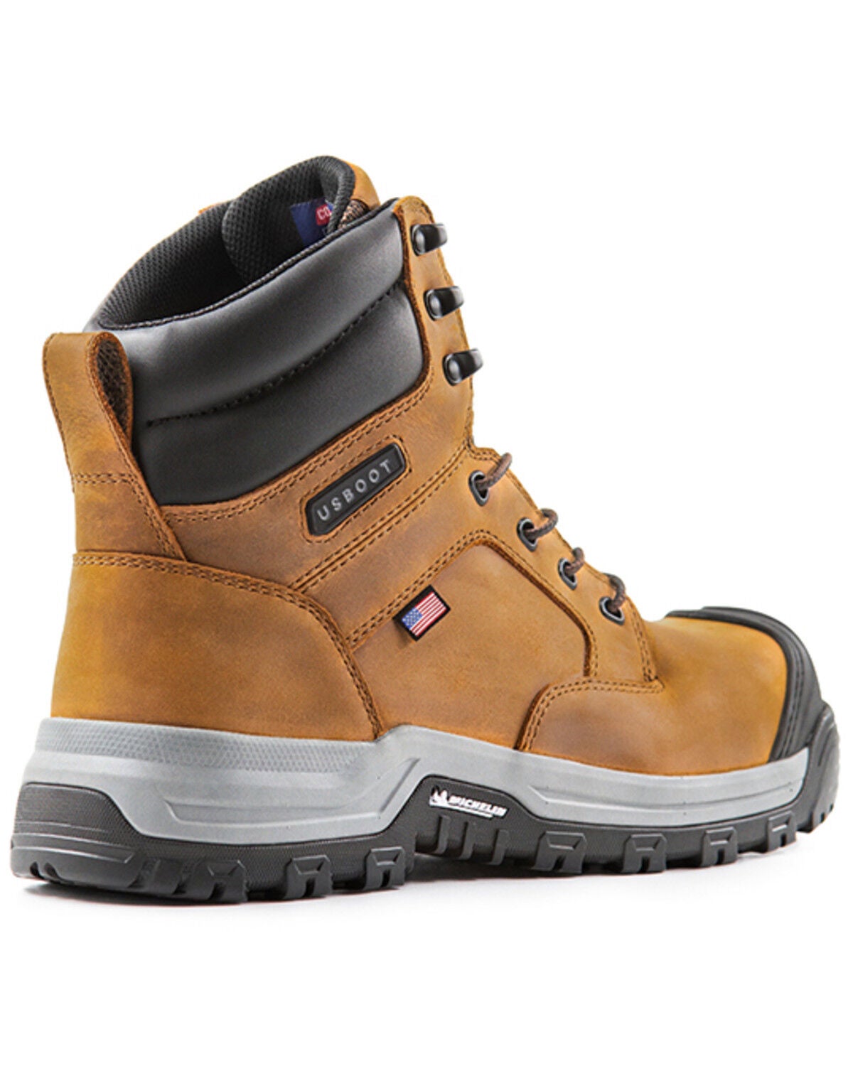 Image #4 - US Boot Men's 6" Echo Work Boots - Composite Toe, Sand, hi-res