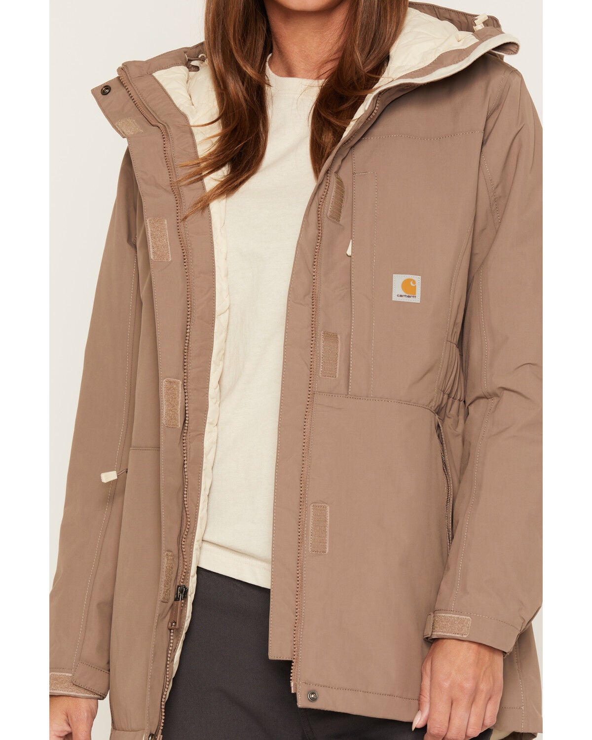 Image #3 - Carhartt Women's Rainer Coat, Brown, hi-res