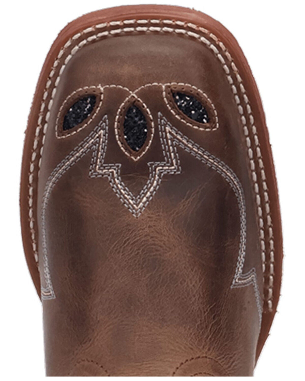 Image #6 - Laredo Women's Dragon Fly Embellished Western Boots - Broad Square Toe, Navy, hi-res