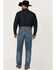 Image #3 - Cinch Men's Black Label 2.0 Medium Wash Loose Fit Tapered Denim Jeans, Indigo, hi-res