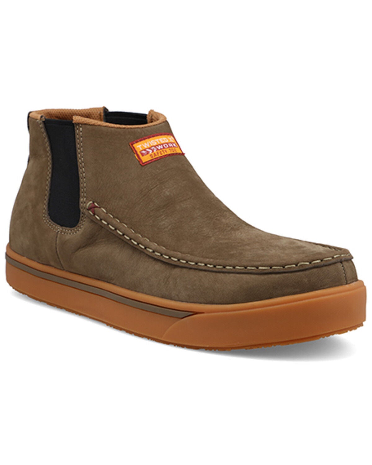 Twisted X Men's 4" Work Chelsea Kicks - Nano Toe, Taupe, hi-res