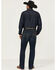 Image #3 - Wrangler Retro Men's Richland Dark Wash Slim Bootcut Stretch Denim Jeans - Tall, Dark Wash, hi-res