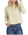Image #2 - Stetson Women's Embroidered Long Sleeve Snap Western Denim Shirt, Cream, hi-res