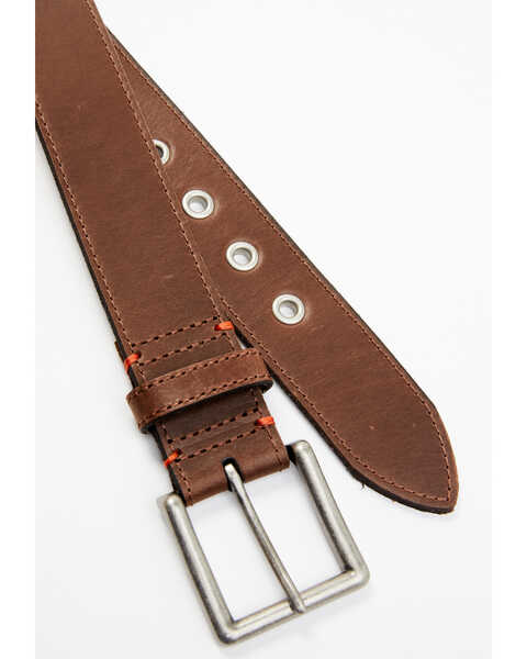 Image #2 - Hawx Men's Heavy Duty Reinforced Stitched Belt, Brown, hi-res