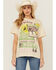 Image #1 - Cleo + Wolf Women's Route 66 Oversized Short Sleeve Graphic Tee, Oatmeal, hi-res
