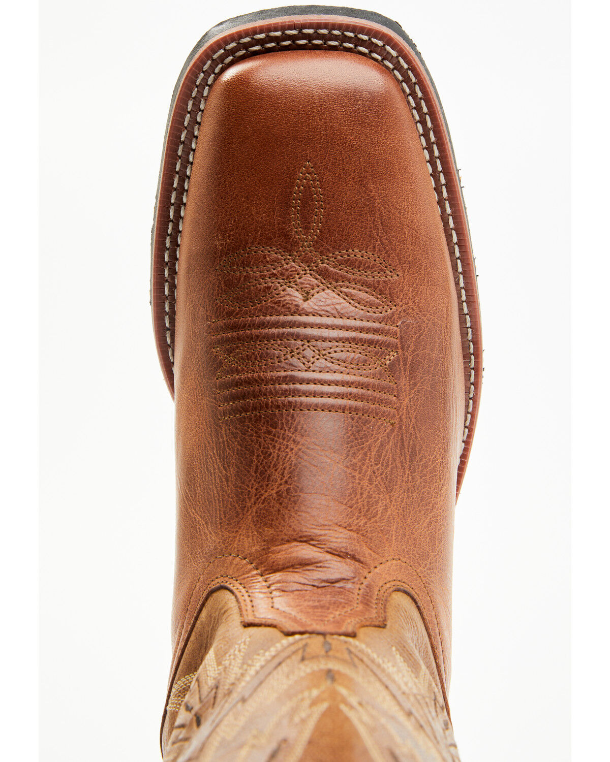 Image #6 - Laredo Men's Orleans Western Boots - Broad Square Toe, Brown, hi-res