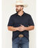 Image #1 - Ariat Men's Tek Short Sleeve Polo Shirt, Navy, hi-res