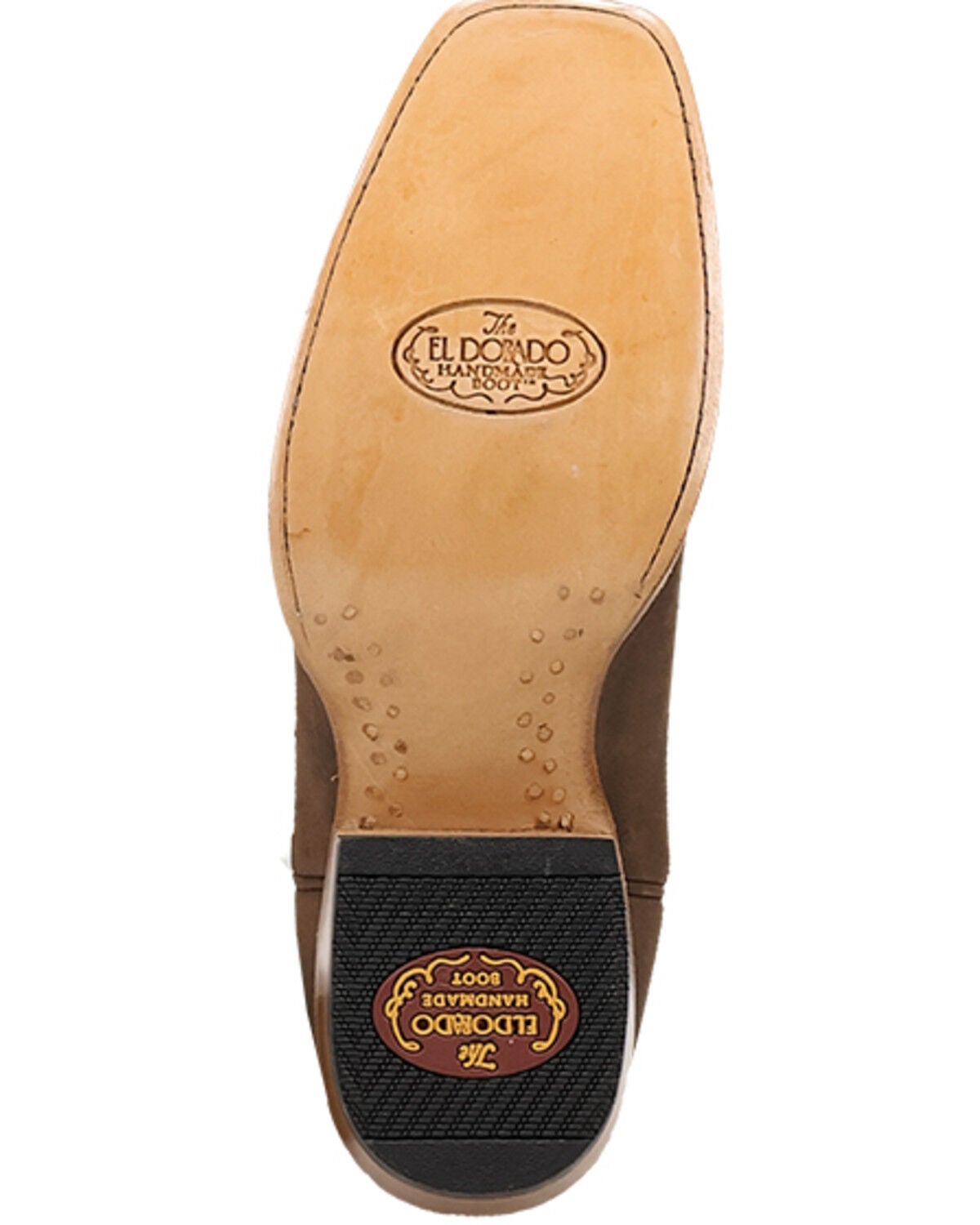 Image #7 - El Dorado Men's Bay Apache Western Boots - Square Toe, Brown, hi-res