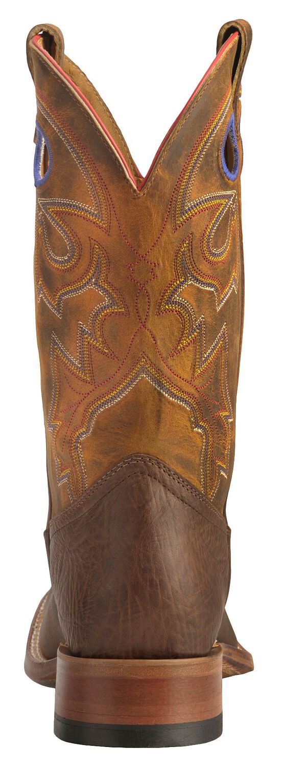 Image #7 - Boulet Men's Stockman Western Boots - Wide Square Toe, Tan, hi-res