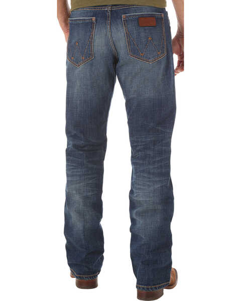 Image #1 - Wrangler Retro Men's Relaxed Fit Dark Wash Boot Cut Jeans - Big and Tall, , hi-res