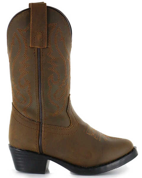 Image #2 - Cody James Boys' Brown Western Boots  - Round Toe, Brown, hi-res