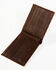 Cody James Men's Brown Exotic Ostrich Leather Bifold Wallet, Brown, hi-res