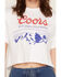 Image #3 - Junk Food Clothing Women's Coors Golden Colorado Short Sleeve Cropped Graphic Tee, White, hi-res