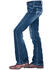 Cowgirl Tuff Girls' Edgy Bootcut Jeans, Blue, hi-res