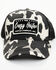 Image #1 - Idyllwind Women's Crazy Heifer Cow Print Baseball Cap, Black, hi-res