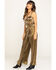 Image #3 - Show Me Your Mumu Women's Pleated Gold Jane Jumpsuit, Gold, hi-res