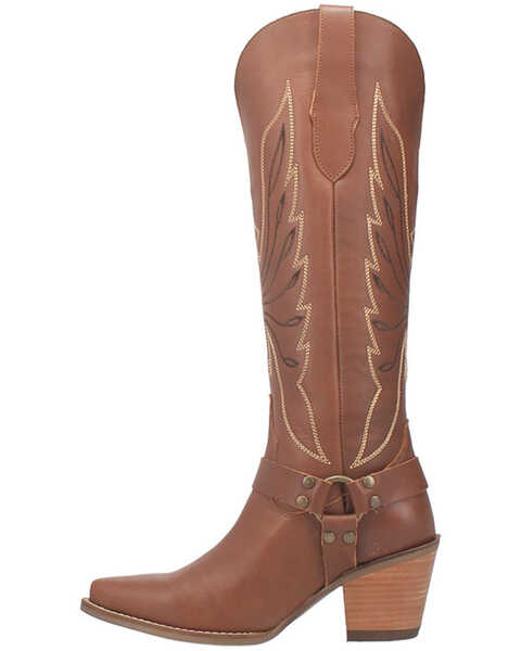 Image #3 - Dingo Women's Heavens To Betsy Western Boots - Snip Toe, Brown, hi-res