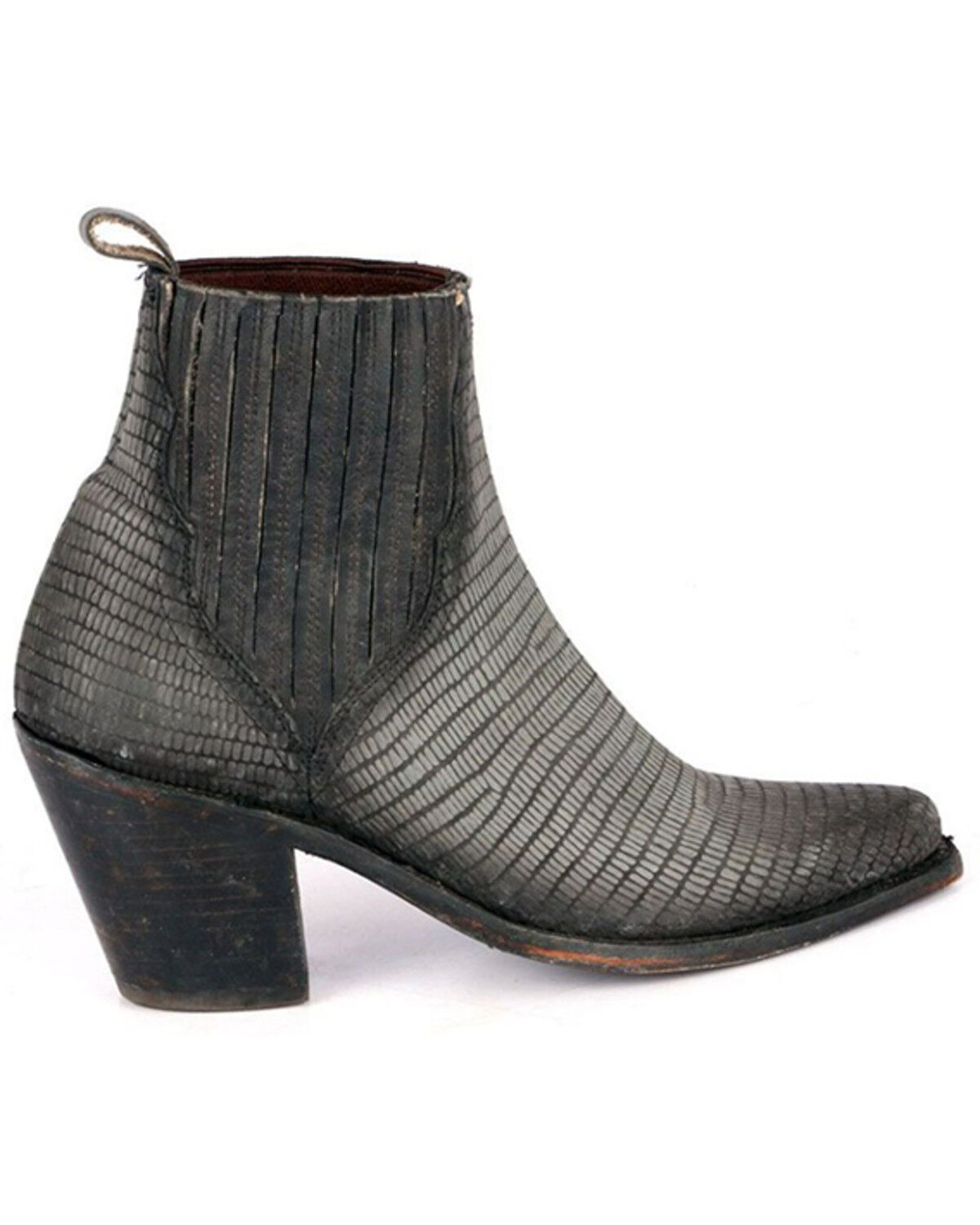 Image #2 - Liberty Black Women's Lizard Nubuck Vitto Western Booties - Snip Toe , , hi-res