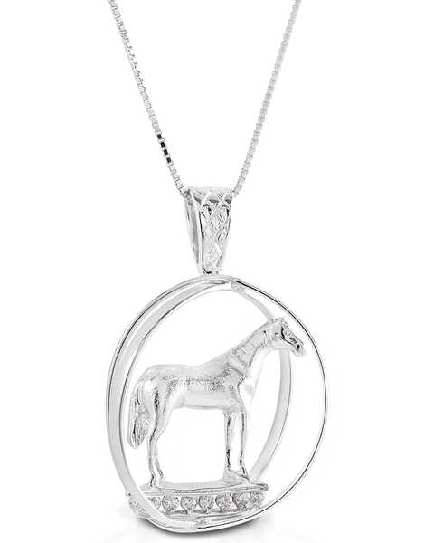  Kelly Herd Women's Large World Trophy Necklace , Silver, hi-res