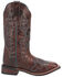 Image #2 - Laredo Women's Gillyann Western Boots - Broad Square Toe, Dark Brown, hi-res