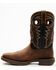 Image #3 - Durango Men's Rebel Western Performance Boots - Square Toe, Brown, hi-res