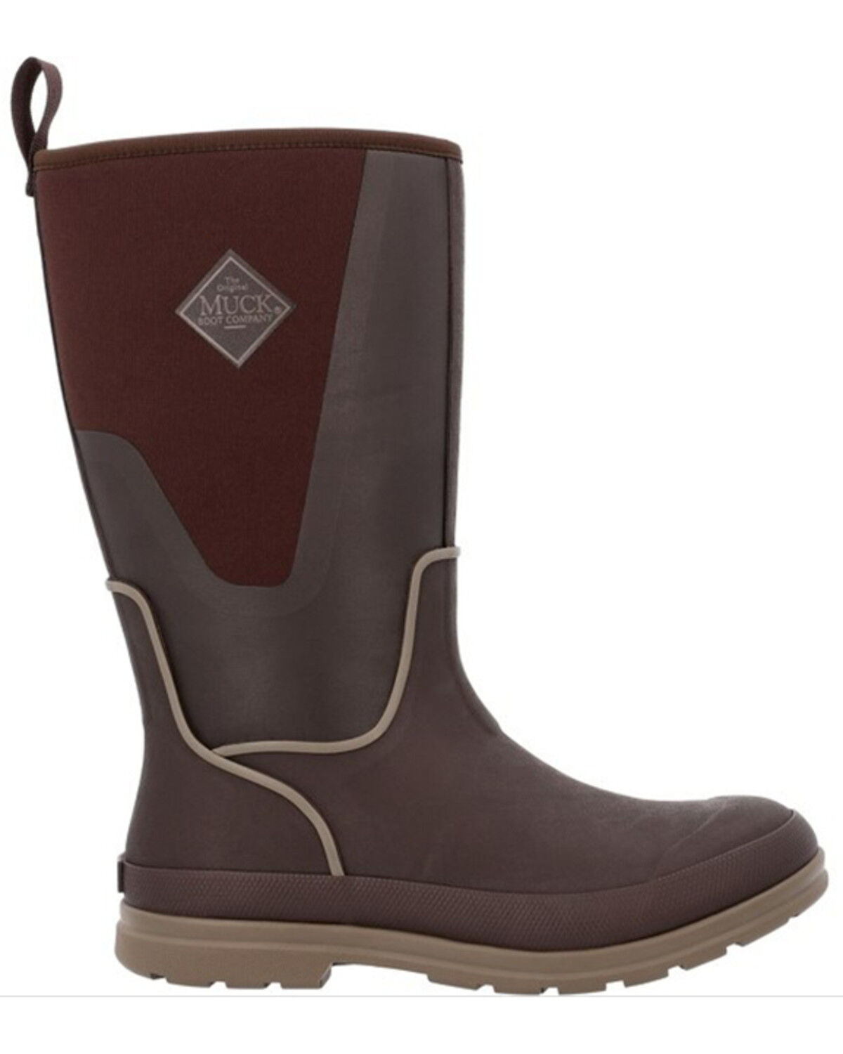 Image #2 - Muck Boots Women's Originals Tall Fleece Boots - Round Toe, Dark Brown, hi-res