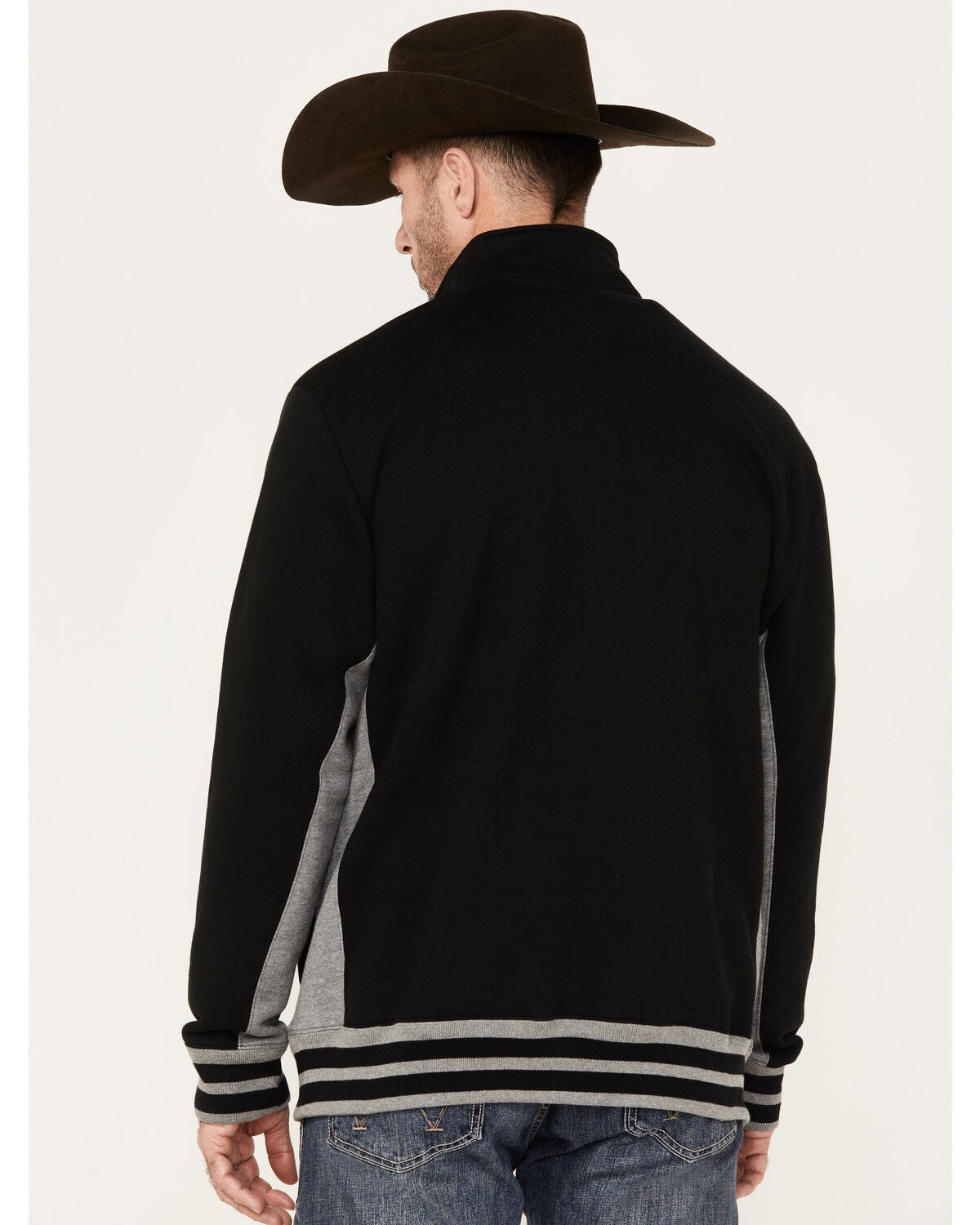 Image #4 - RANK 45&reg; Men's Bring it 1/4 Zip Pullover, Black, hi-res