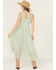 Image #4 - Panhandle Women's Chiffon Embroidered Sleeveless Midi Dress, Sage, hi-res