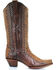 Image #3 - Corral Women's Tan Full Python Woven Cowgirl Boots - Snip Toe, , hi-res