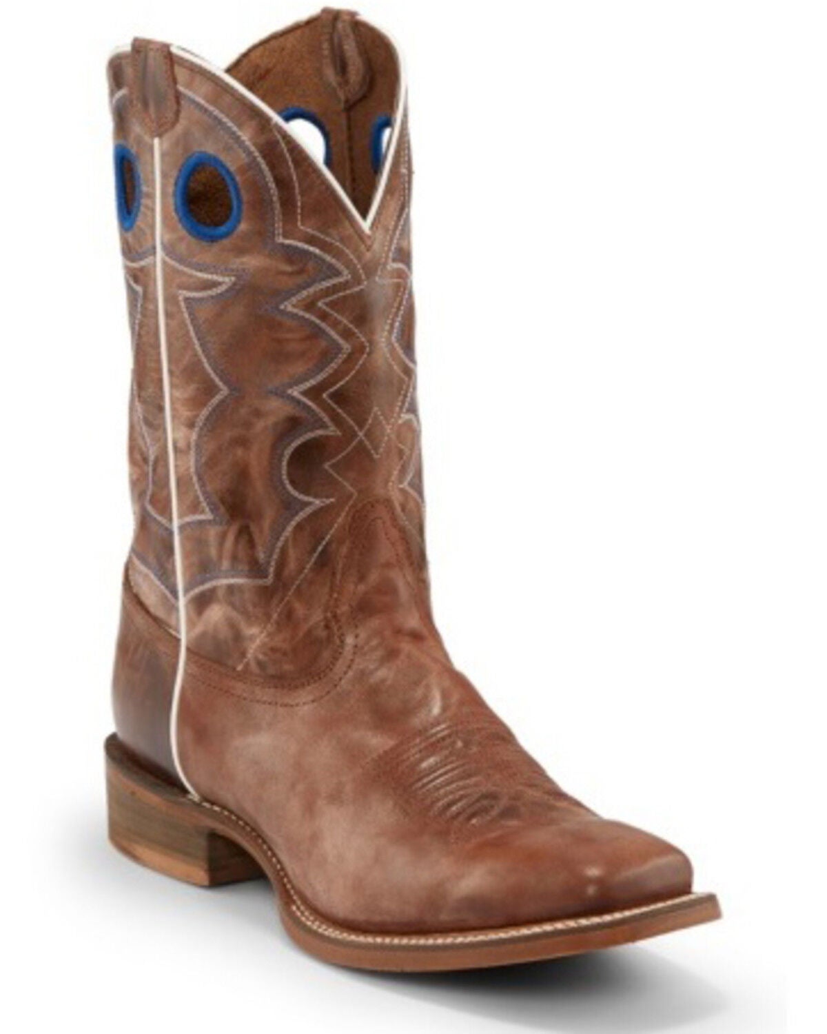 Image #1 - Nocona Men's Go Round Tan Western Boots - Broad Square Toe, , hi-res