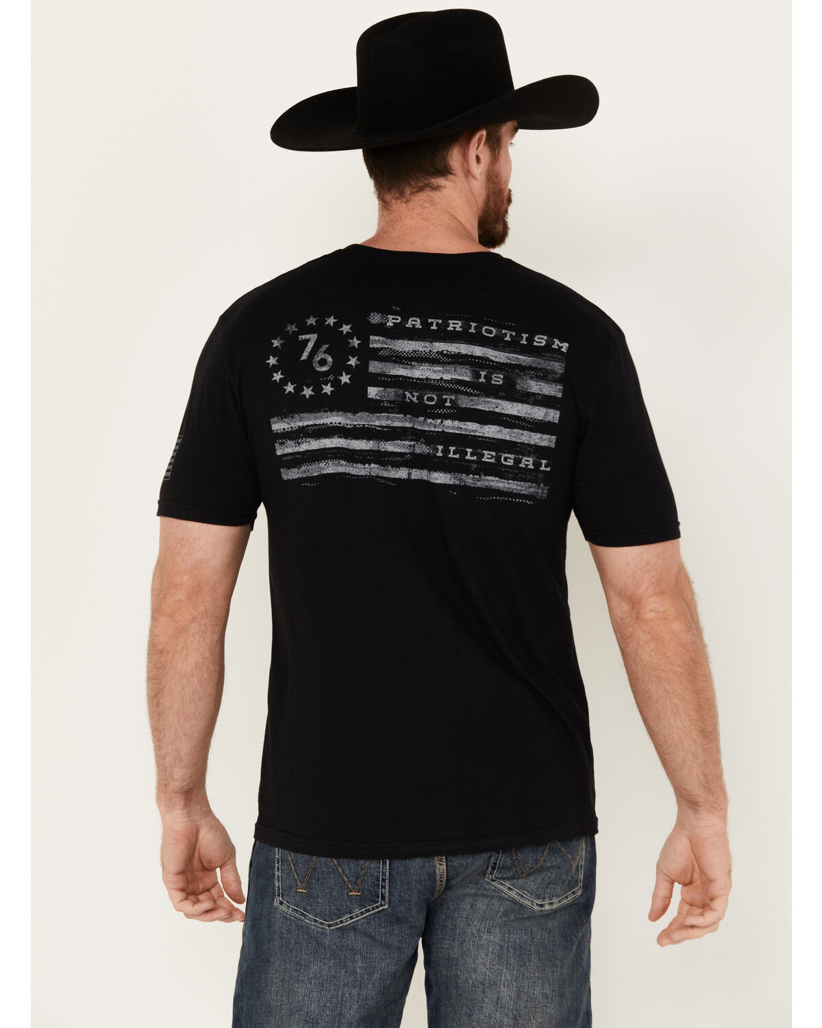 Image #1 - Buckwear Men's Boot Barn Exclusive Not Illegal Short Sleeve Graphic T-Shirt, Black, hi-res