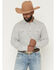 Image #1 - Cody James Men's Carson Plaid Print Long Sleeve Snap Western Shirt, White, hi-res