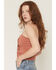 Image #2 - La La Land Women's Horse Graphic Tube Top, Rust Copper, hi-res