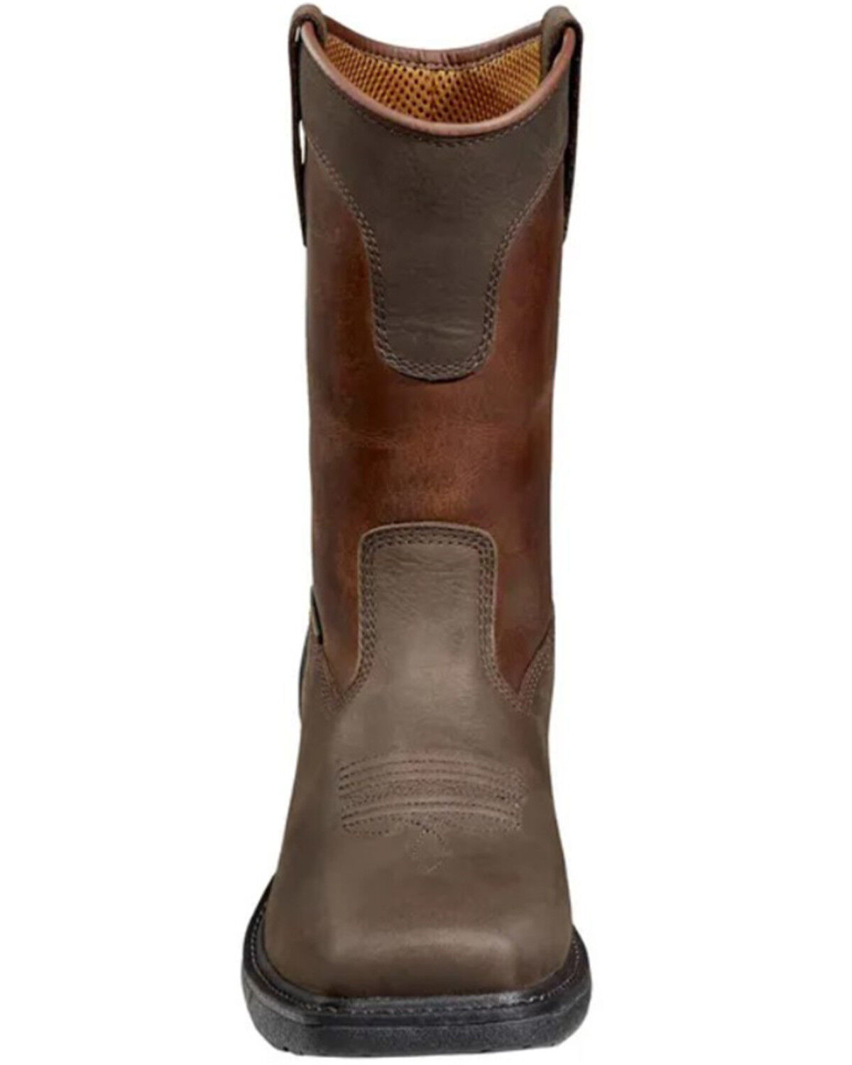 Image #4 - Carhartt Men's Montana 11" Waterproof Wellington Work Boots - Steel Toe, Red/brown, hi-res
