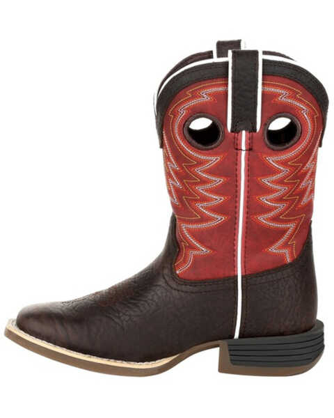 Durango Boys' Lil Rebel Pro Western Boots - Square Toe, Brown, hi-res